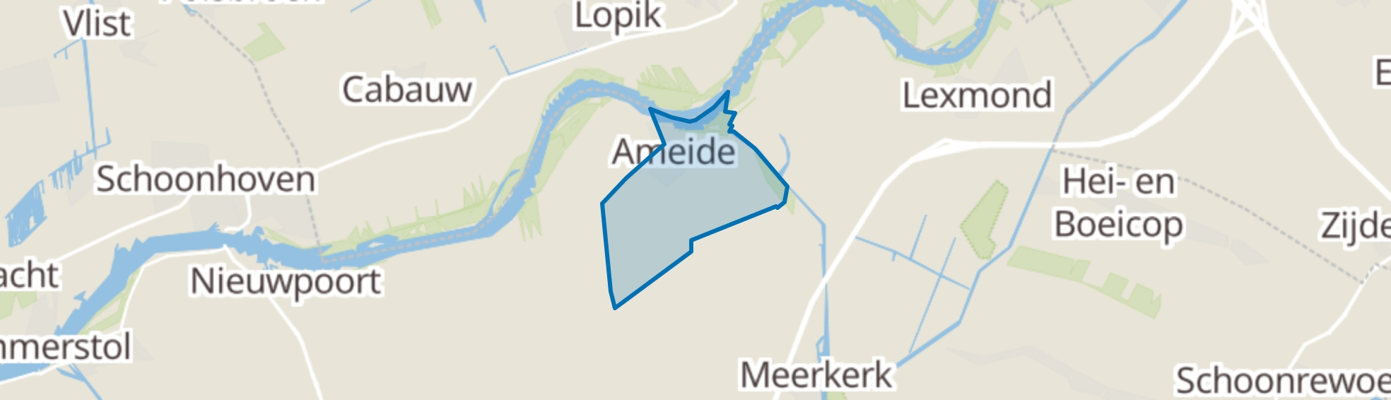 Ameide map