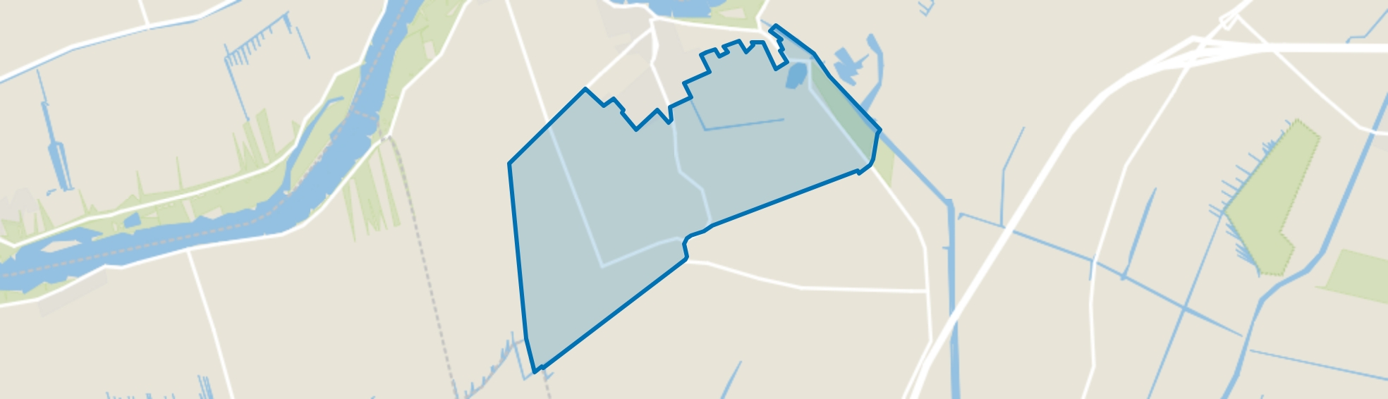 Ameide buitengebied zuid, Ameide map