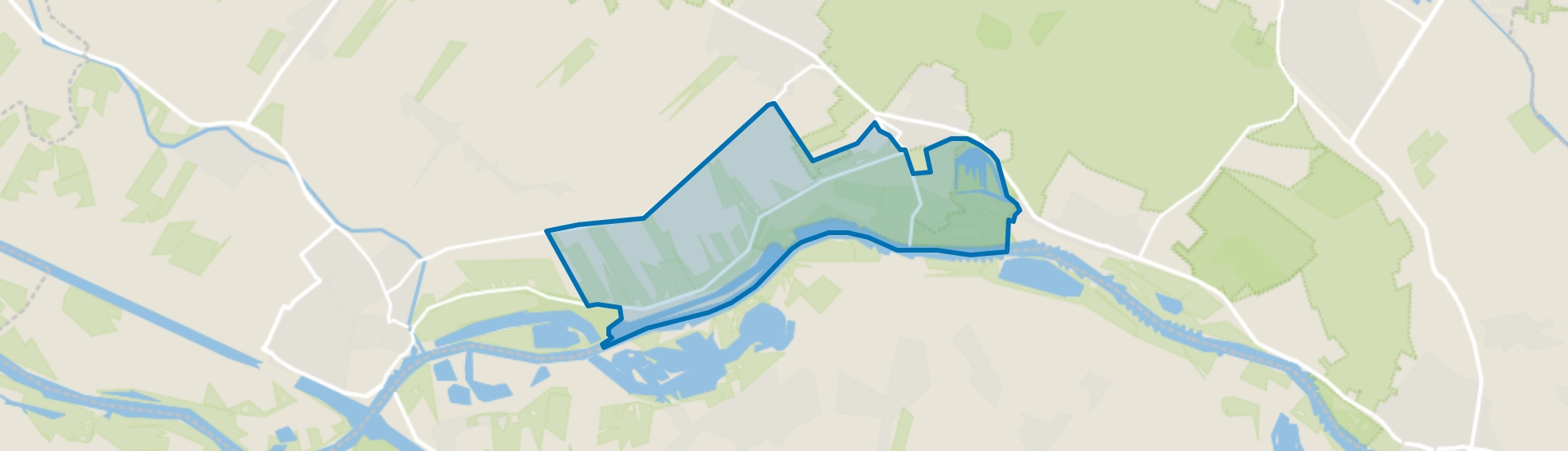 Ameronger Bovenpolder-uiterwaarden, Amerongen map