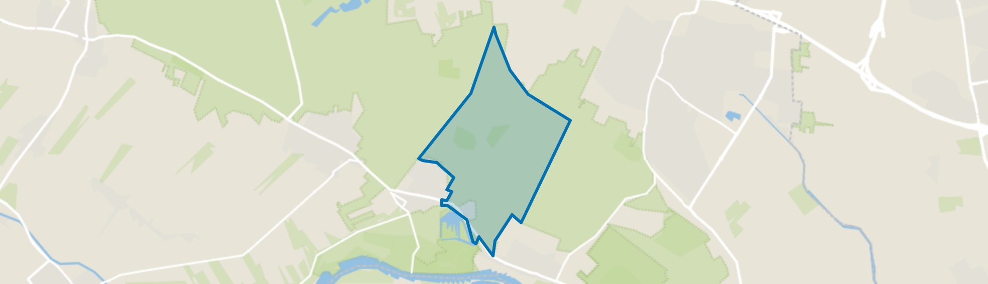 Verspreide huizen Heuvelrug, Amerongen map