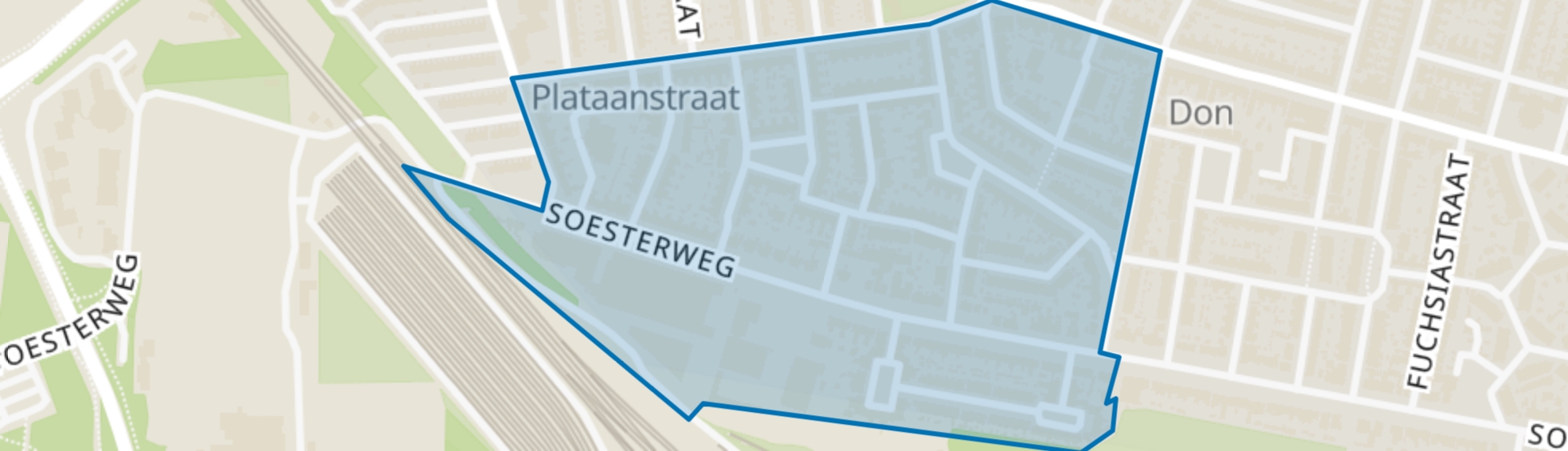 Bloemenbuurt-West, Amersfoort map