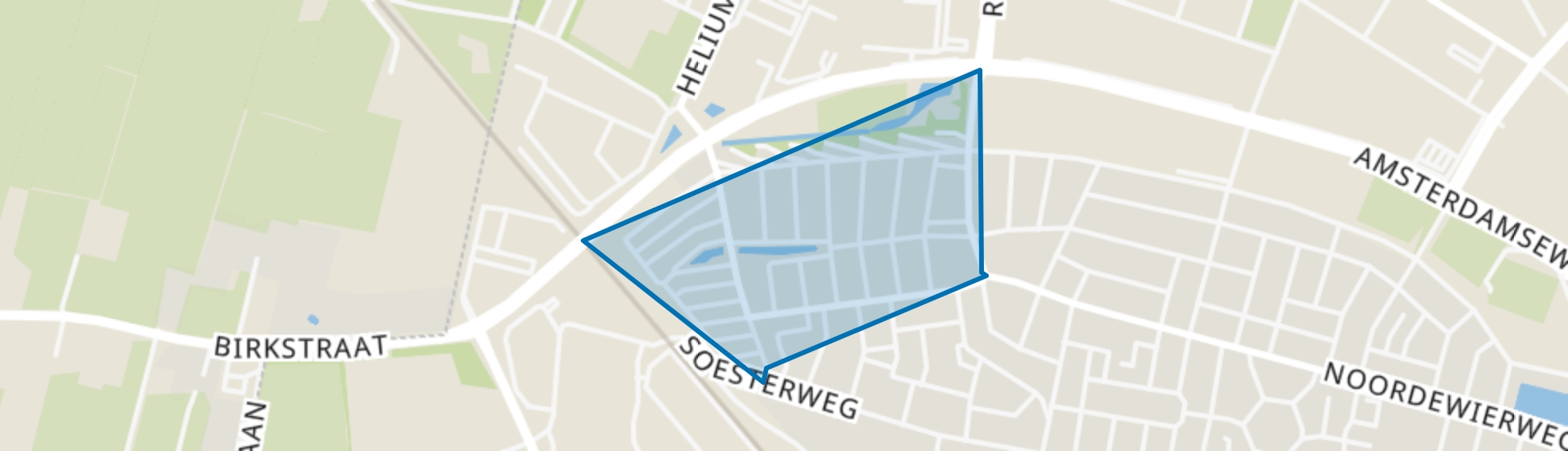 Bomenbuurt, Amersfoort map