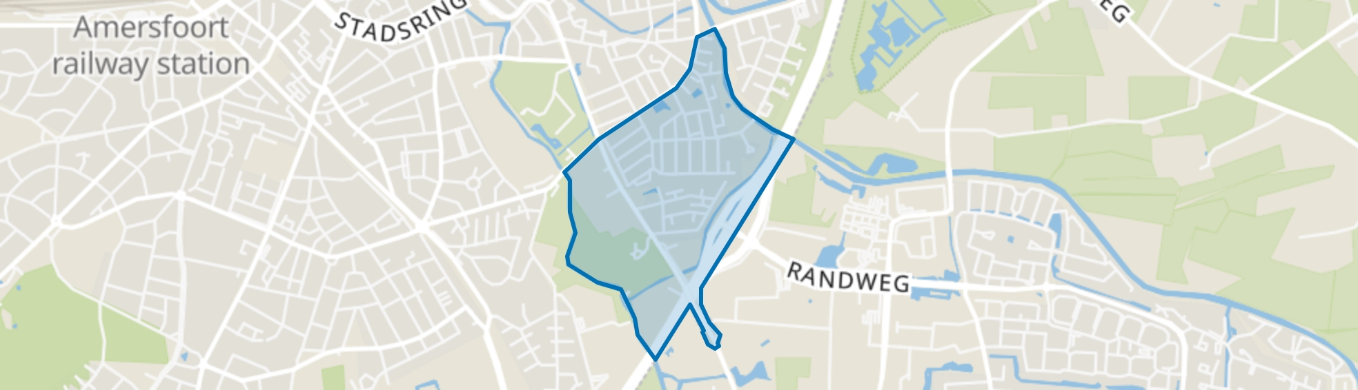 Componistenbuurt-Zuid, Amersfoort map