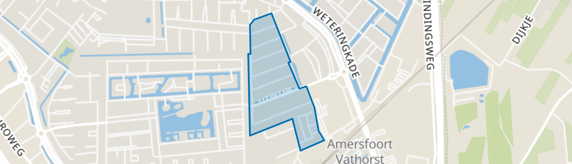 Damespolderbuurt, Amersfoort map