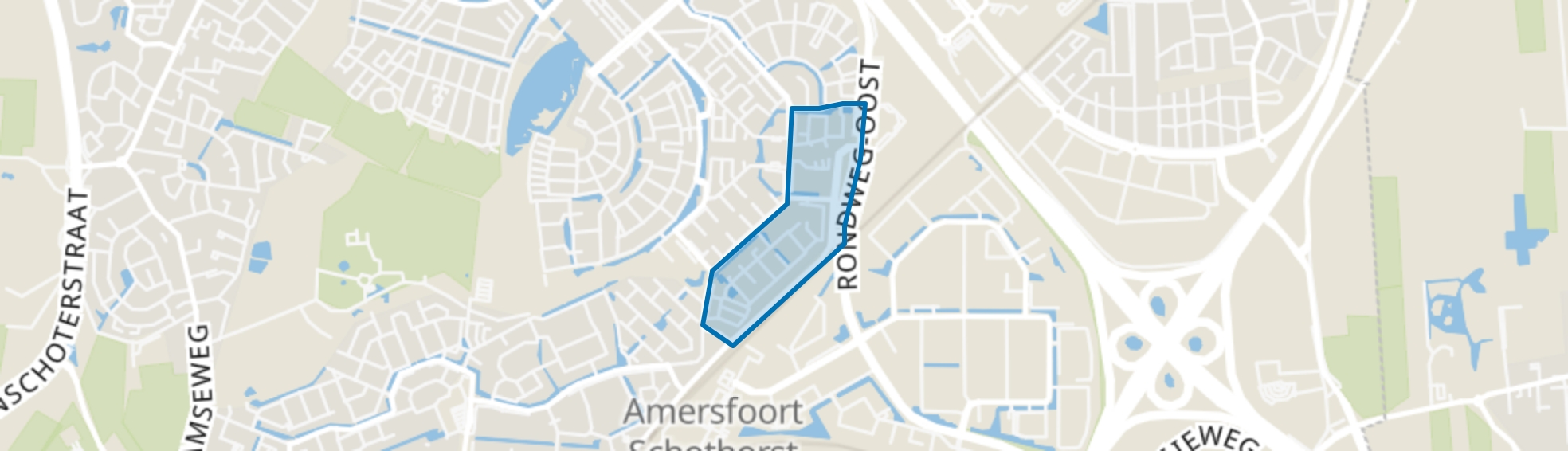 Erasmusstraat e.o., Amersfoort map