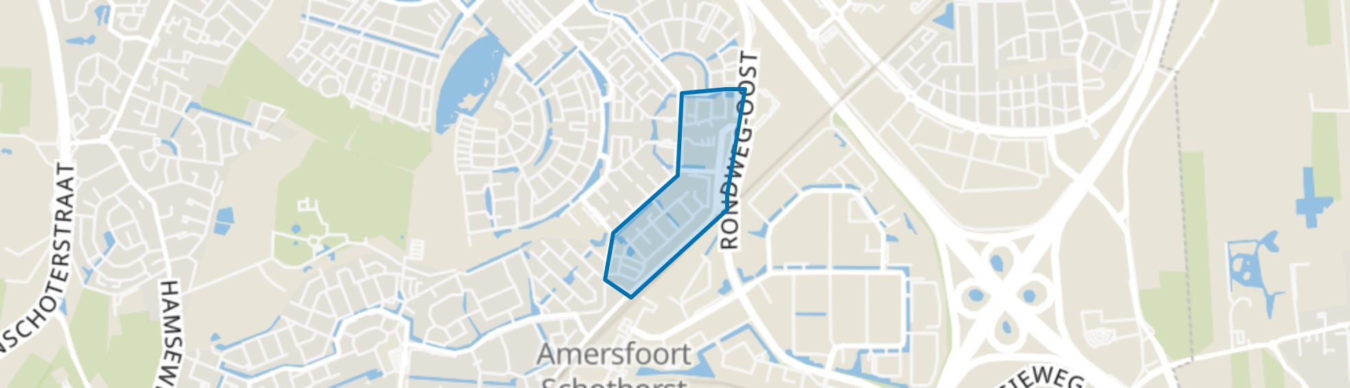 Erasmusstraat, Amersfoort map