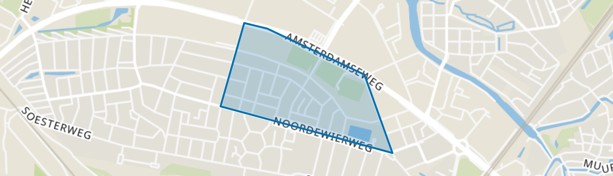 Rivierenbuurt-Oost, Amersfoort map