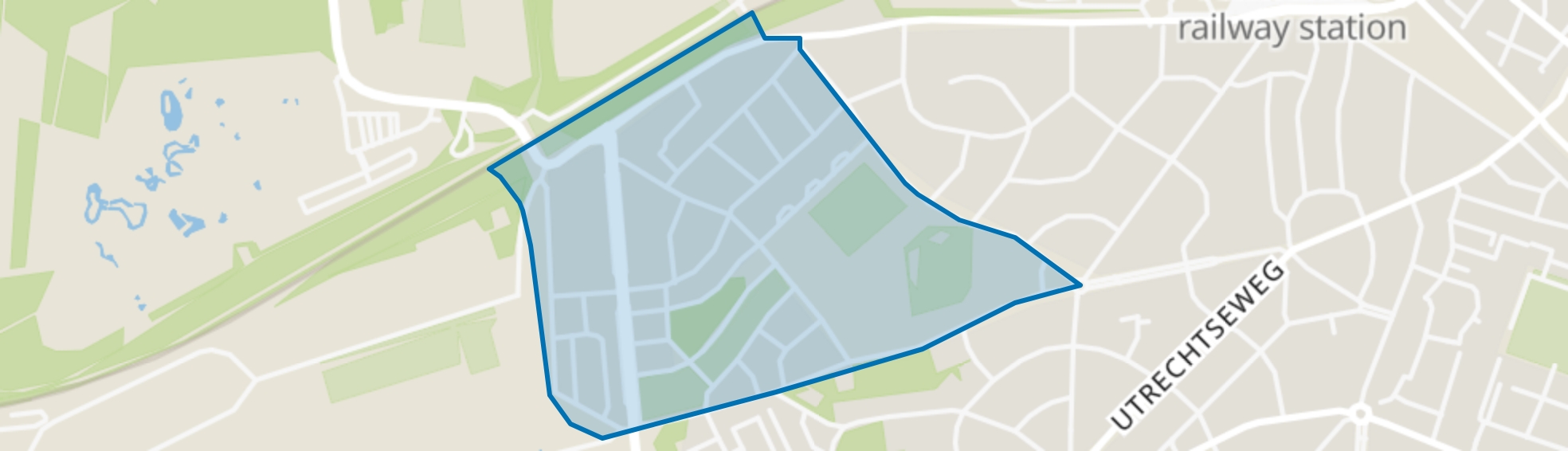 Staatsliedenbuurt-West, Amersfoort map