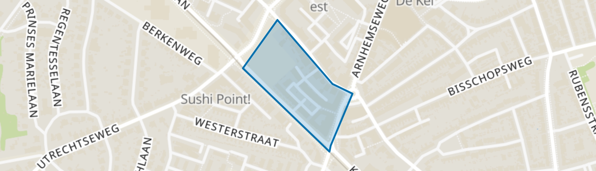 Weltevreden, Amersfoort map
