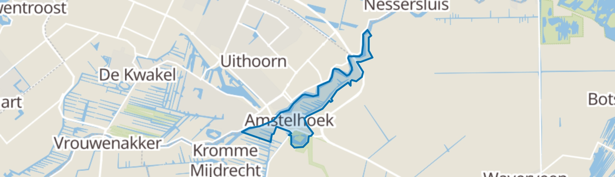 Amstelhoek map