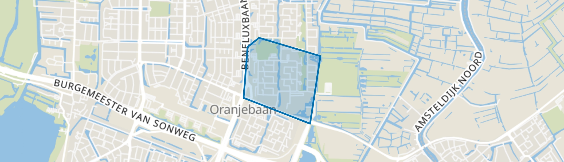 Boekenbuurt, Amstelveen map