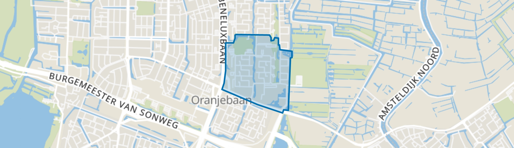 Boekenbuurt, Amstelveen map