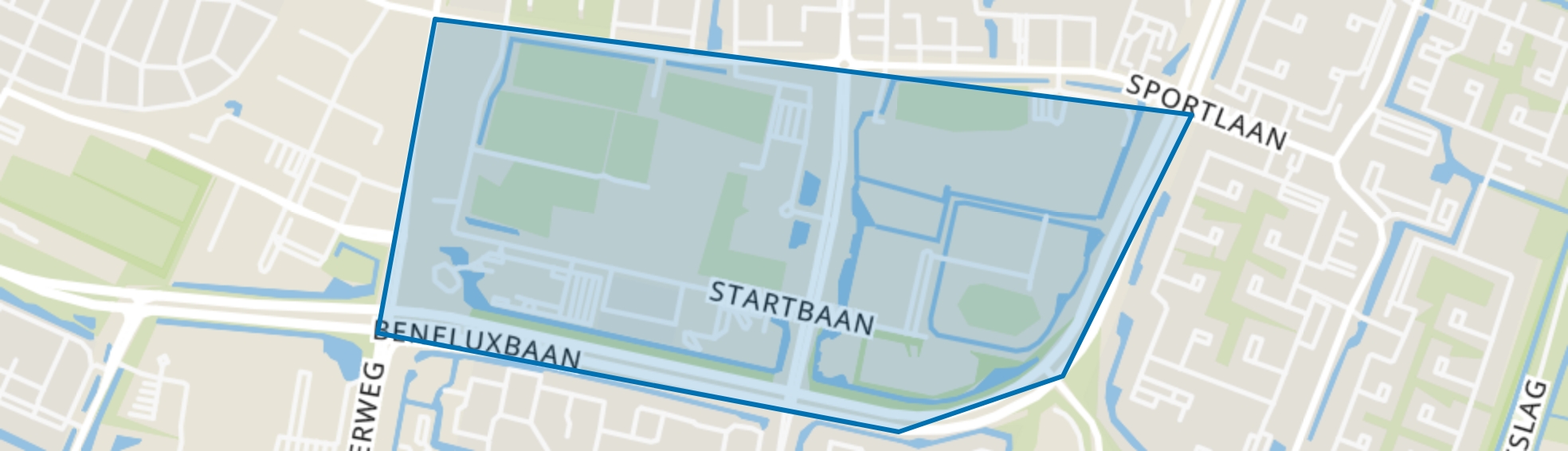 Startbaanbuurt, Amstelveen map