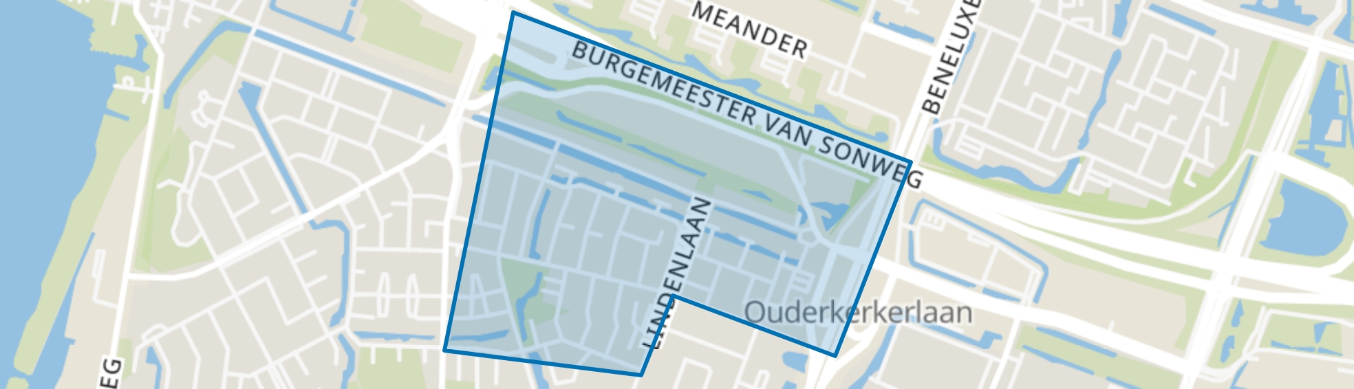 Van der Leekbuurt, Amstelveen map