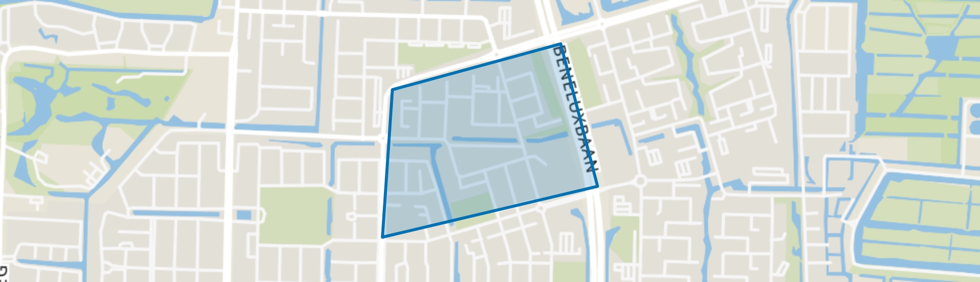 Vredeveldbuurt, Amstelveen map