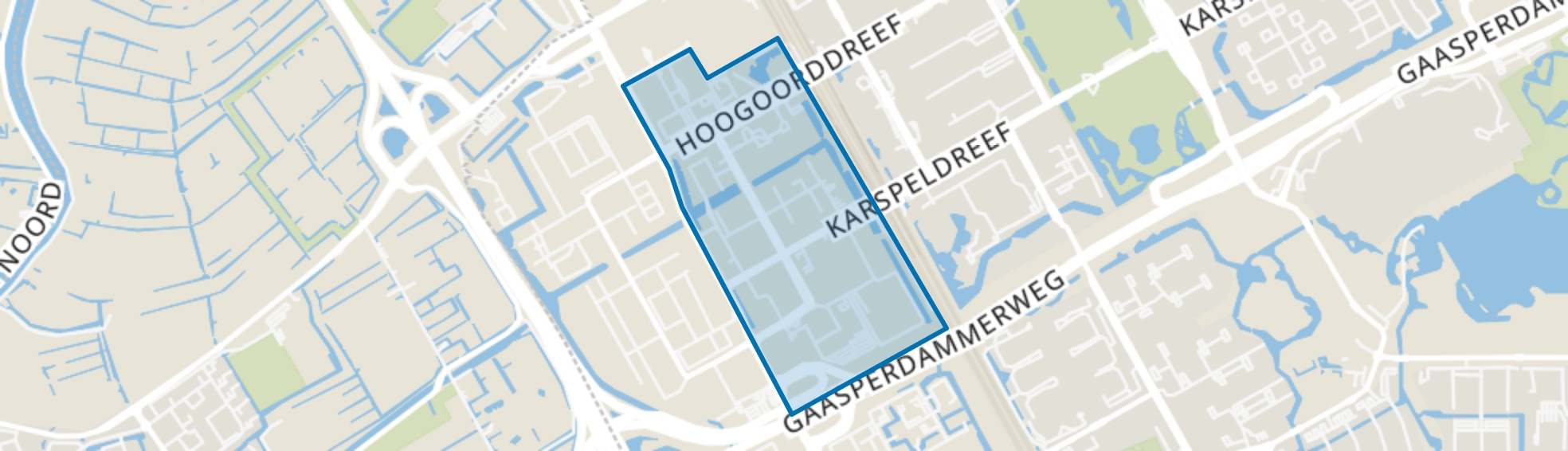 Amstel III deel A/B-Noord, Amsterdam map