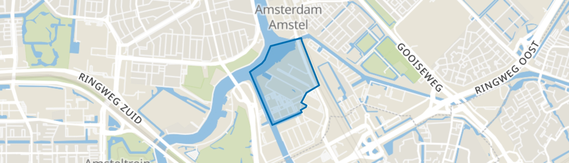 Amstelkwartier-Noord, Amsterdam map