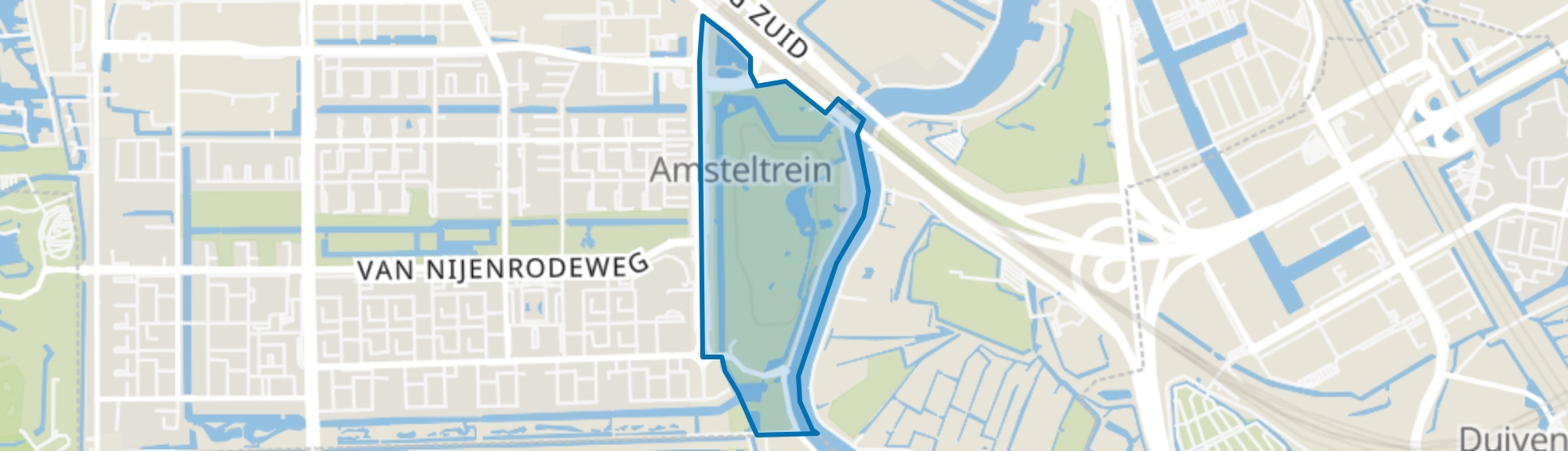 Amstelpark, Amsterdam map