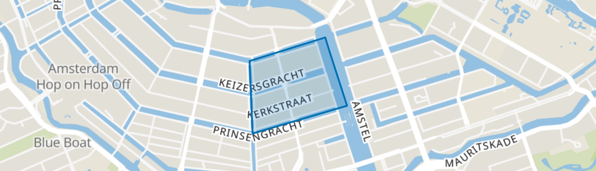 Amstelveldbuurt, Amsterdam map