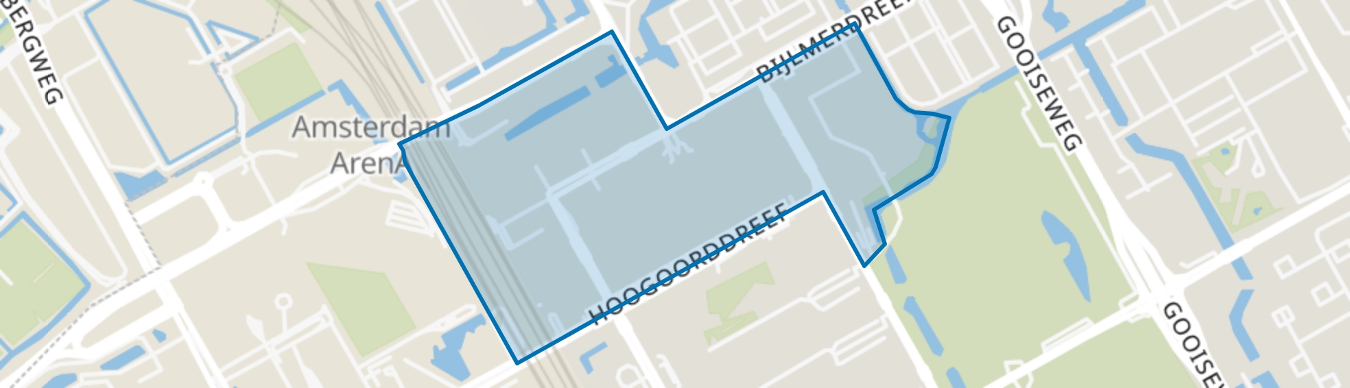 Amsterdamse Poort, Amsterdam map