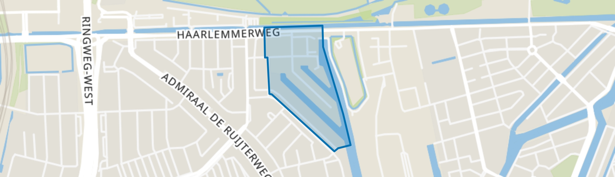 Bedrijventerrein Landlust, Amsterdam map