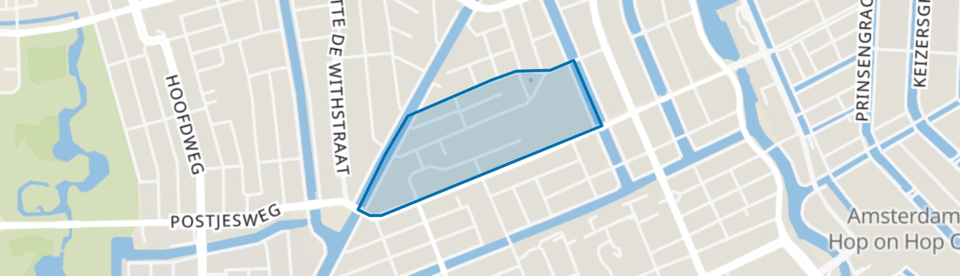 Bellamybuurt-Zuid, Amsterdam map