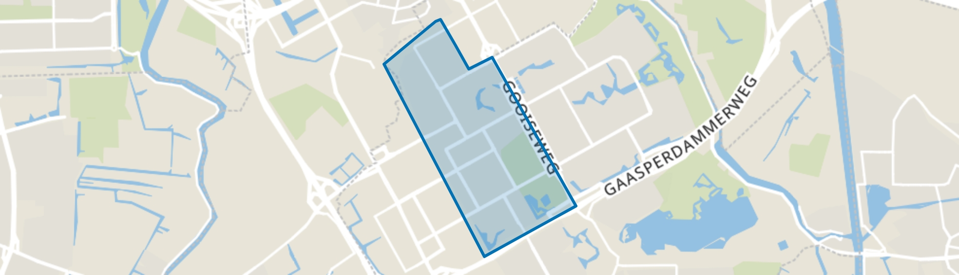 Bijlmer Centrum (D,F,H), Amsterdam map