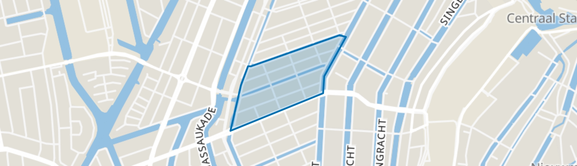 Bloemgrachtbuurt, Amsterdam map