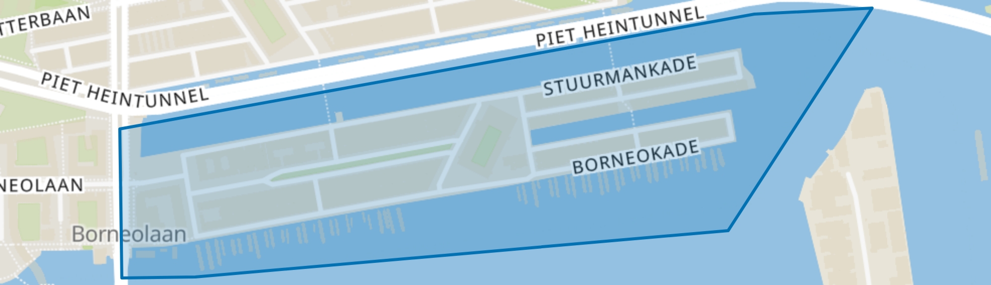 Borneo, Amsterdam map