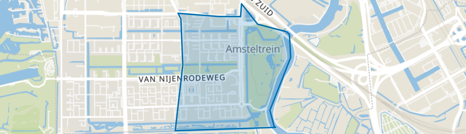 Buitenveldert-Oost, Amsterdam map