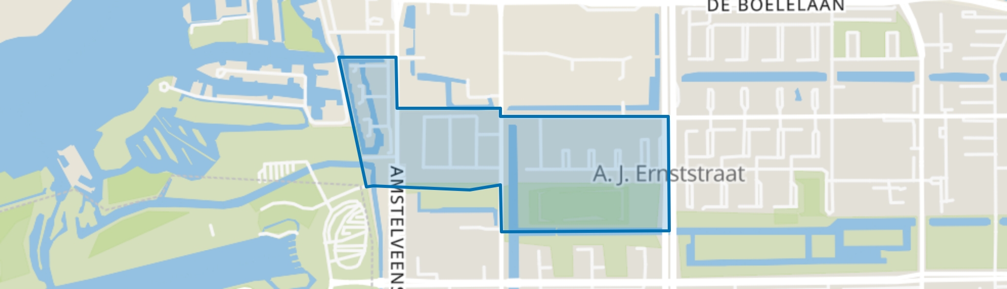 Buitenveldert-West-Midden, Amsterdam map