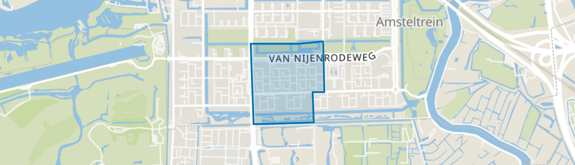 Buitenveldert-Zuid-Midden, Amsterdam map