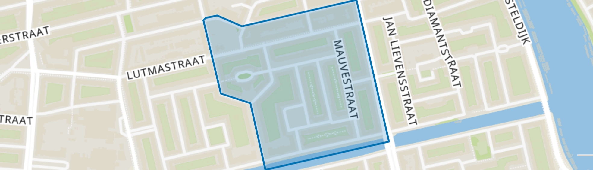 Burgemeester Tellegenbuurt-Oost, Amsterdam map