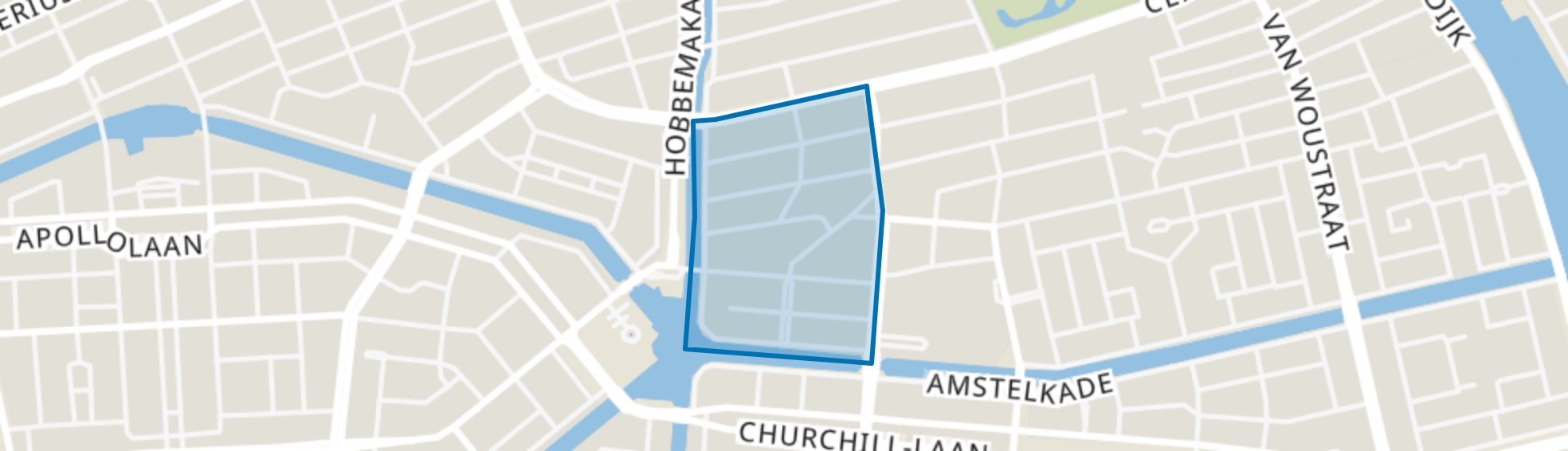 Cornelis Troostbuurt, Amsterdam map