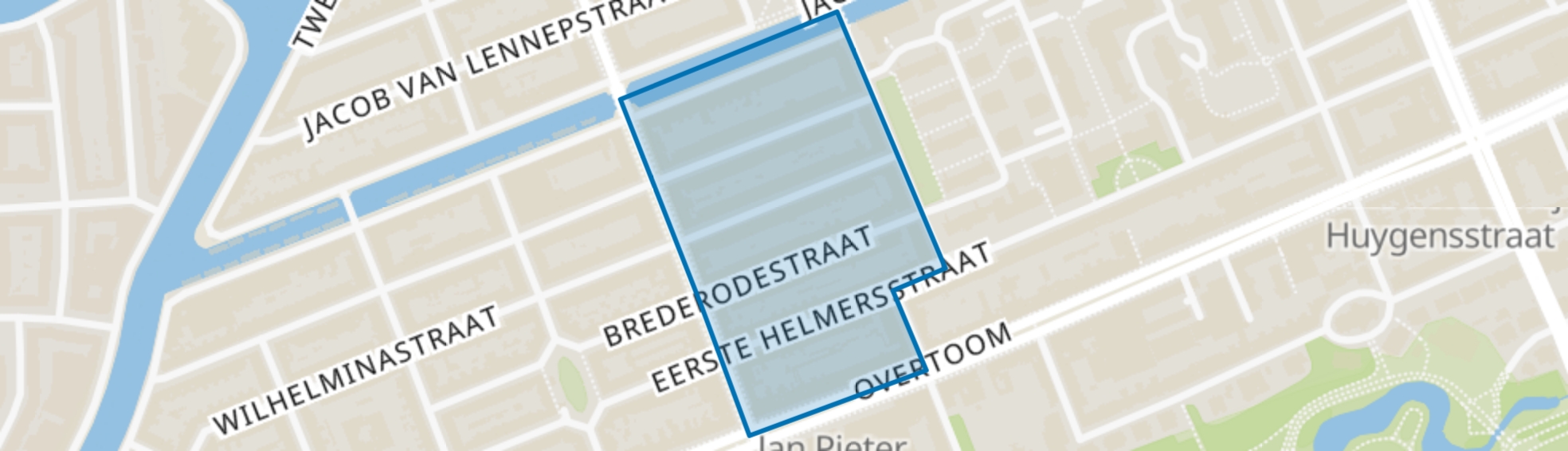 Cremerbuurt-Oost, Amsterdam map