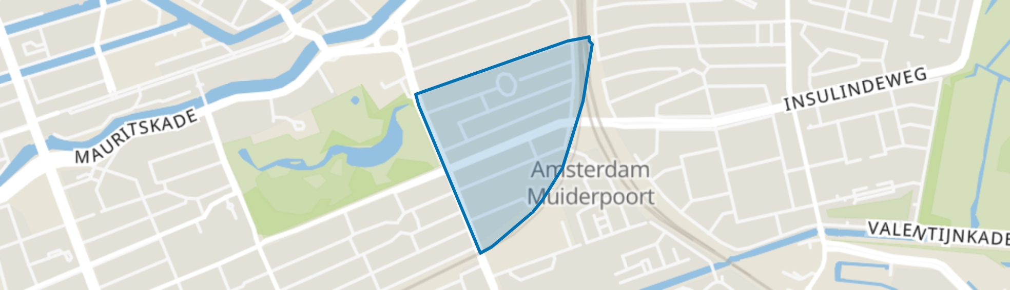 Dapperbuurt-Zuid, Amsterdam map