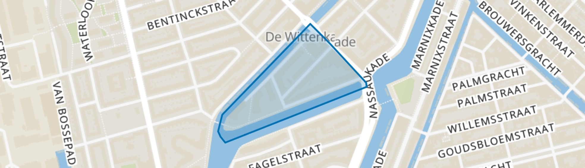 De Wittenbuurt-Zuid, Amsterdam map