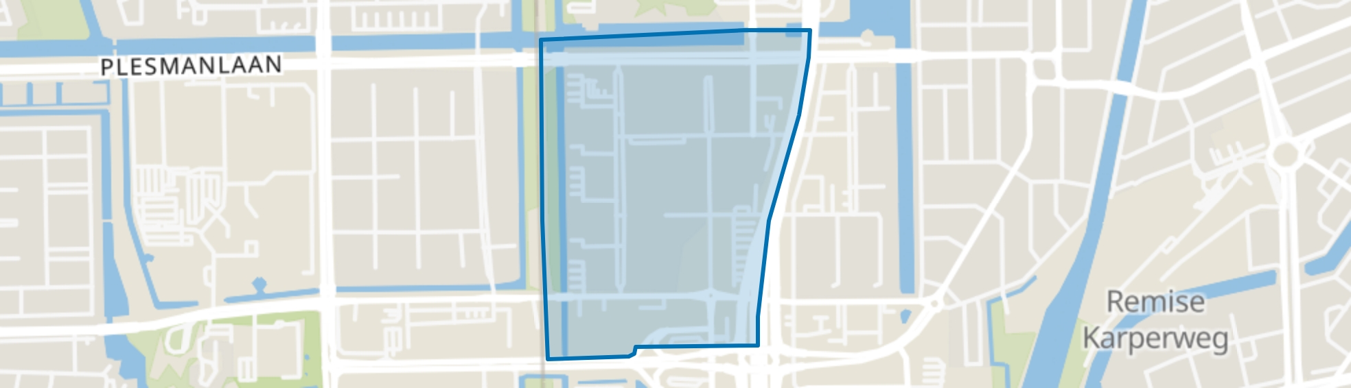 Delflandpleinbuurt-West, Amsterdam map