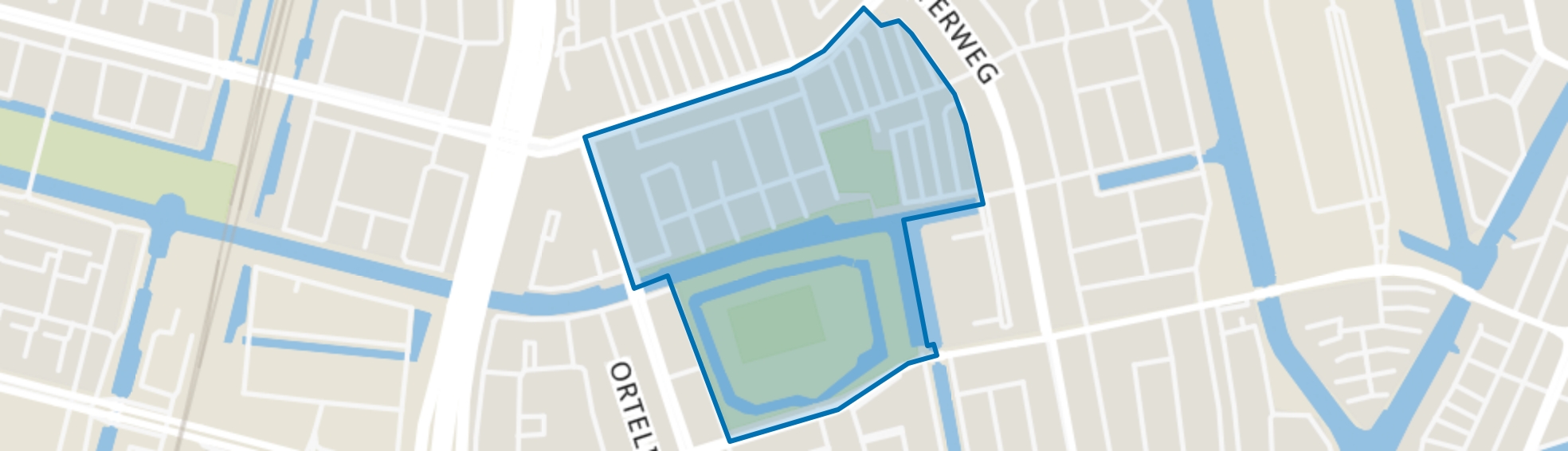 Erasmusparkbuurt-West, Amsterdam map