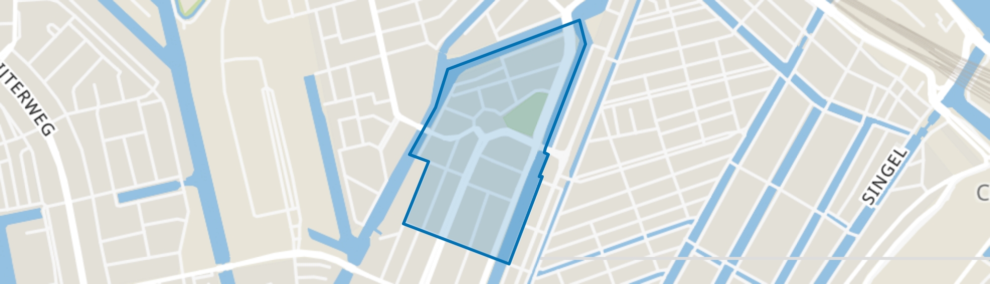 Frederik Hendrikbuurt-Noord, Amsterdam map