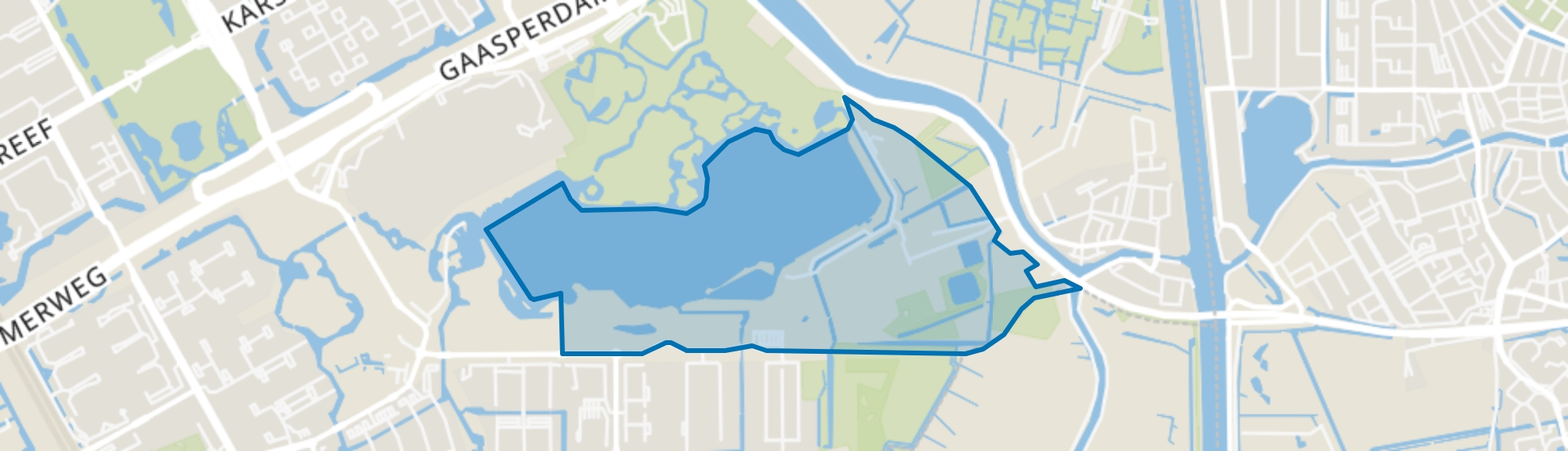 Gaasperplas, Amsterdam map