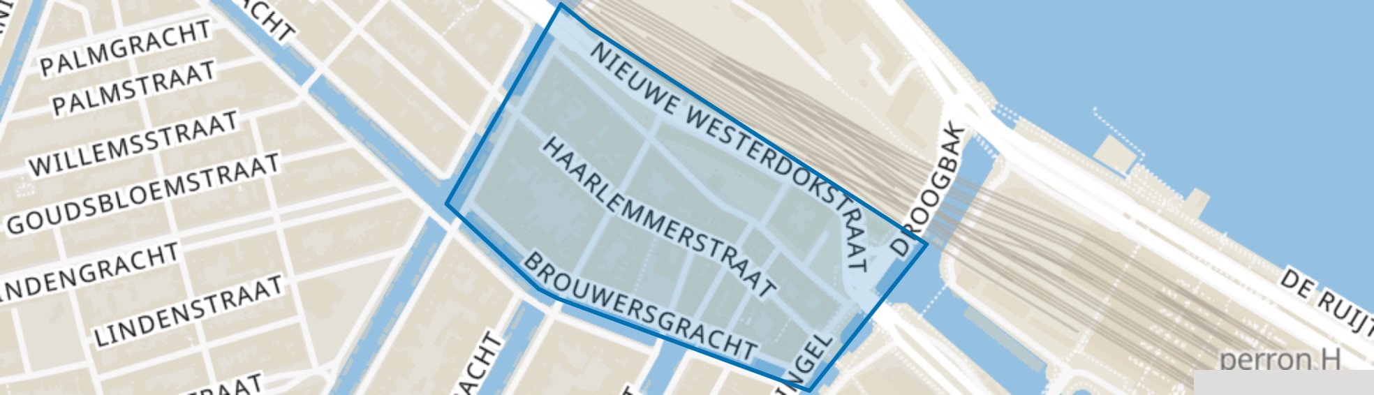 Haarlemmerbuurt-Oost, Amsterdam map