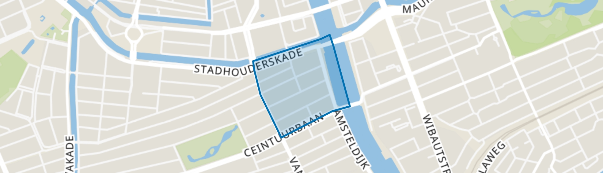 Hemonybuurt, Amsterdam map