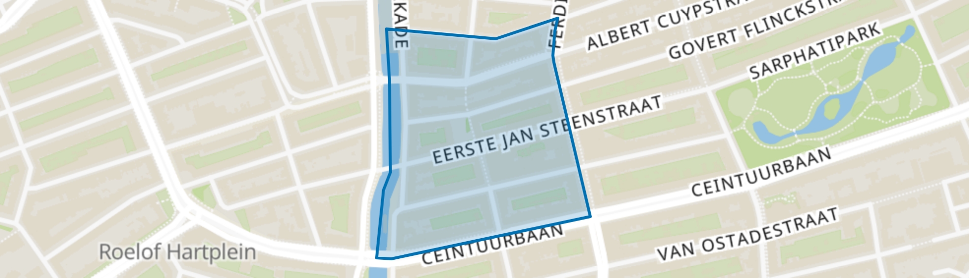 Hercules Seghersbuurt, Amsterdam map