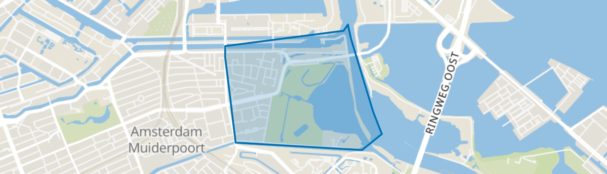 Indische Buurt Oost, Amsterdam map