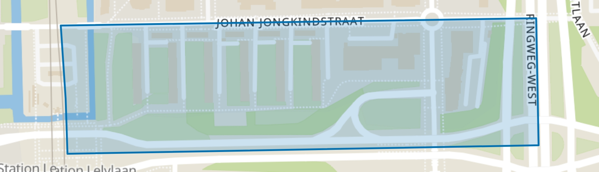 Johan Jongkindbuurt, Amsterdam map