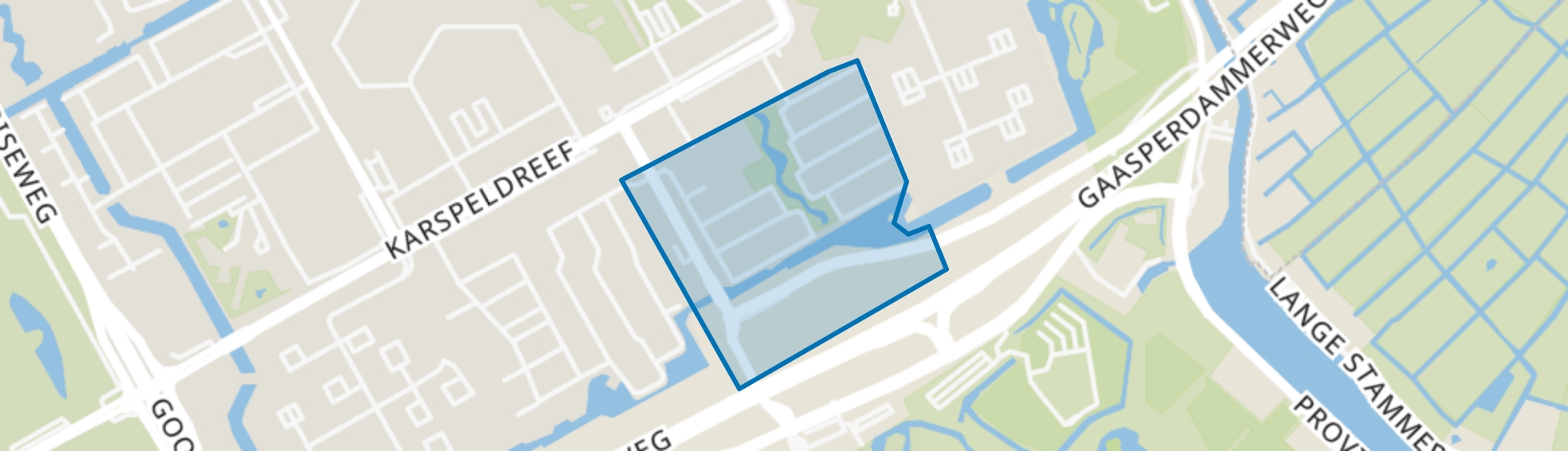 K-buurt-Zuidoost, Amsterdam map