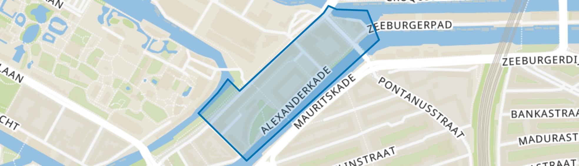 Kazernebuurt, Amsterdam map