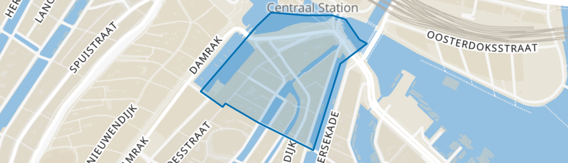 Kop Zeedijk, Amsterdam map