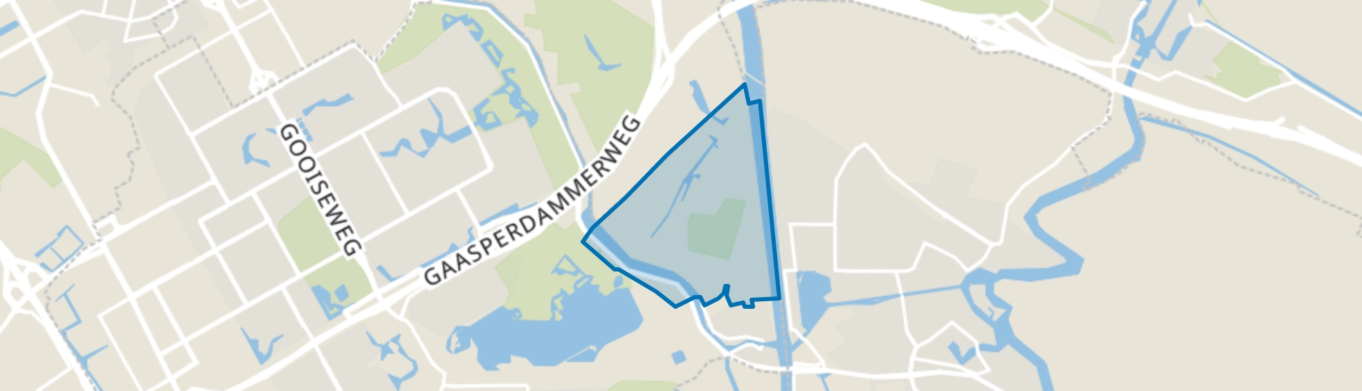 Landelijk gebied Driemond, Amsterdam map